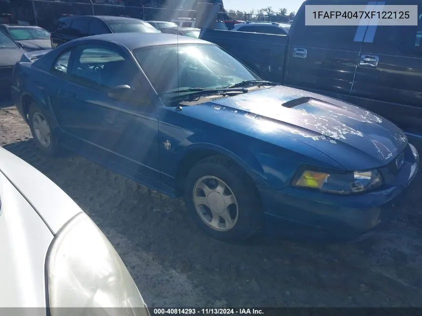 1999 Ford Mustang VIN: 1FAFP4047XF122125 Lot: 40814293