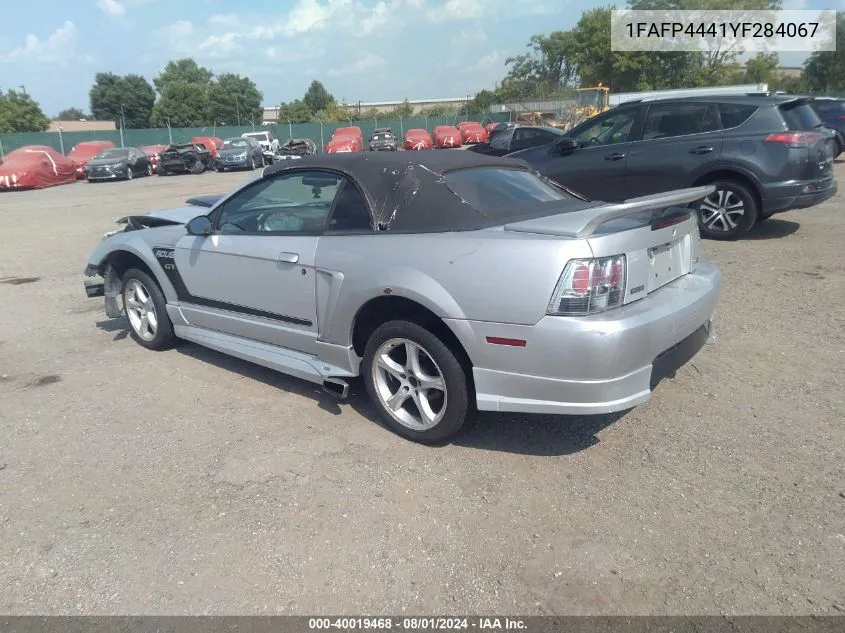 2000 Ford Mustang VIN: 1FAFP4441YF284067 Lot: 40019468