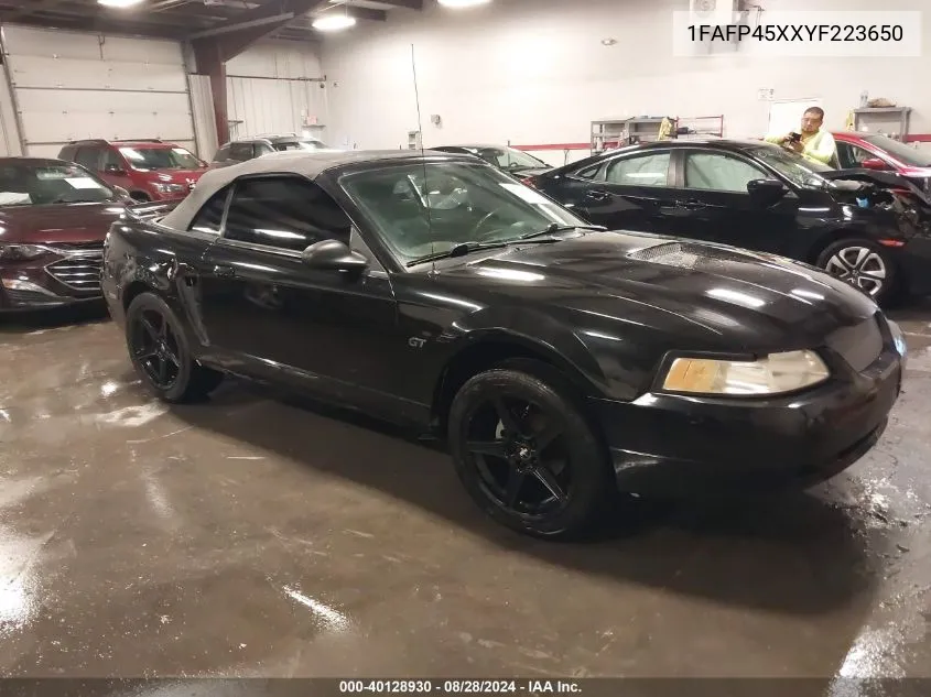 1FAFP45XXYF223650 2000 Ford Mustang Gt