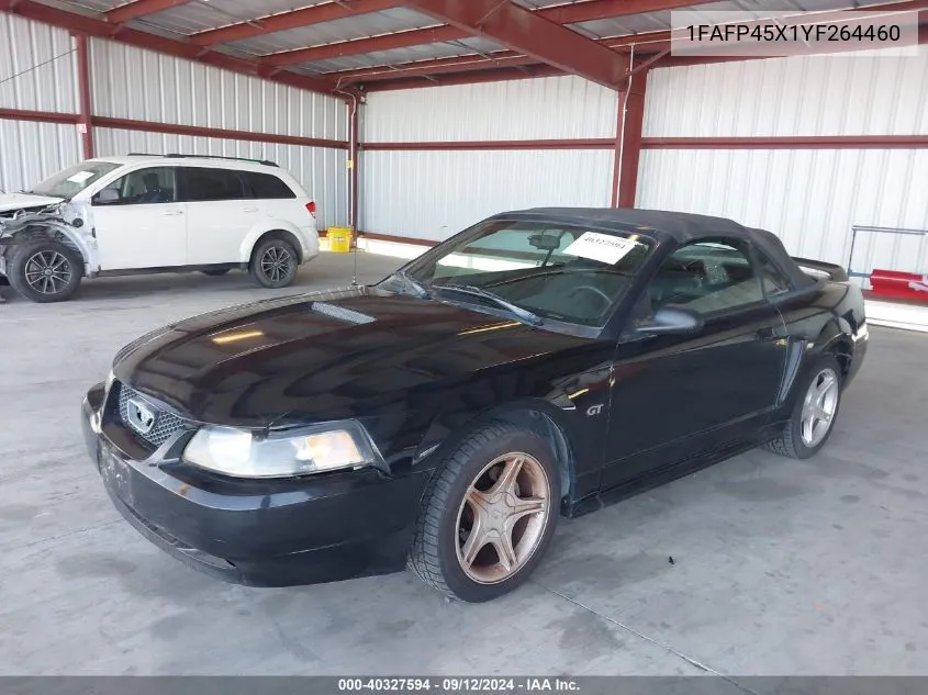 2000 Ford Mustang Gt VIN: 1FAFP45X1YF264460 Lot: 40327594