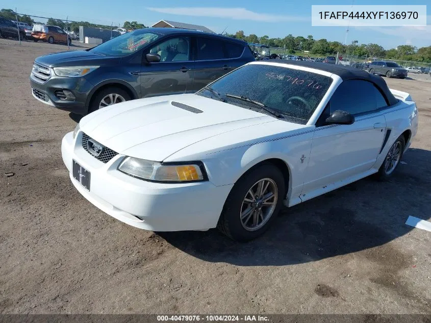 2000 Ford Mustang VIN: 1FAFP444XYF136970 Lot: 40479076