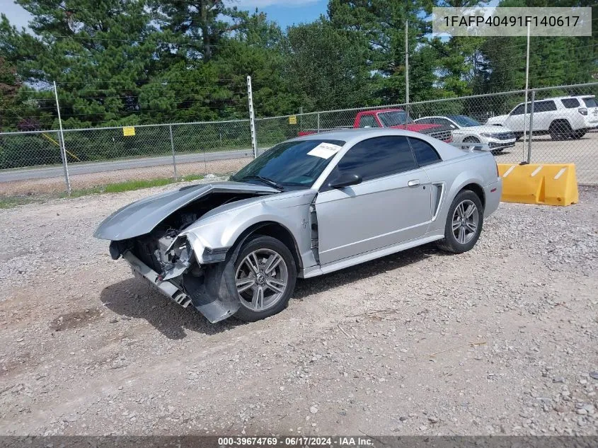 2001 Ford Mustang VIN: 1FAFP40491F140617 Lot: 39674769