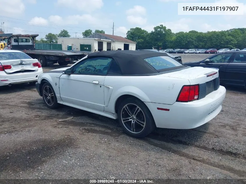 2001 Ford Mustang VIN: 1FAFP44431F197907 Lot: 39989245