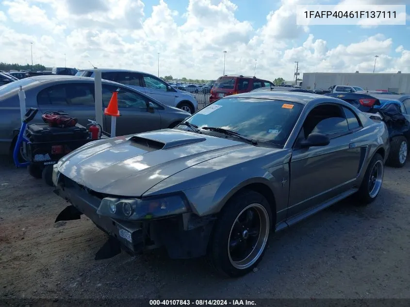 2001 Ford Mustang VIN: 1FAFP40461F137111 Lot: 40107843