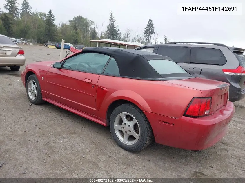 2001 Ford Mustang VIN: 1FAFP44461F142691 Lot: 40272182