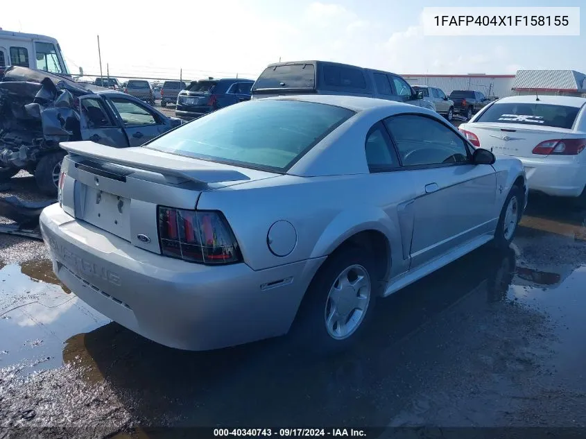 1FAFP404X1F158155 2001 Ford Mustang