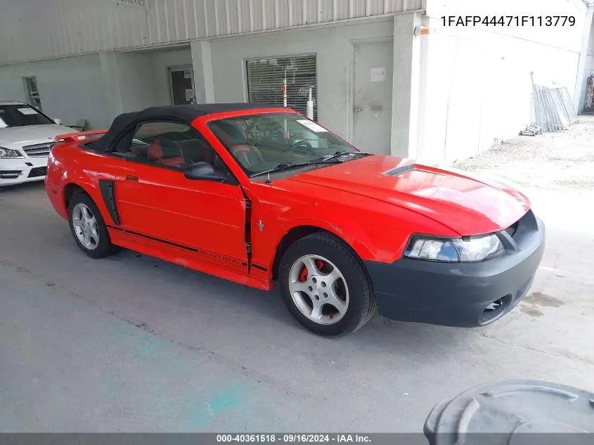 2001 Ford Mustang VIN: 1FAFP44471F113779 Lot: 40361518