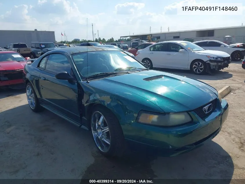 2001 Ford Mustang VIN: 1FAFP40491F148460 Lot: 40399314