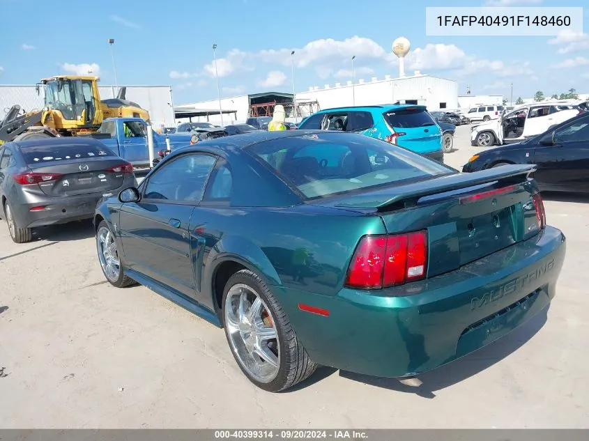 2001 Ford Mustang VIN: 1FAFP40491F148460 Lot: 40399314