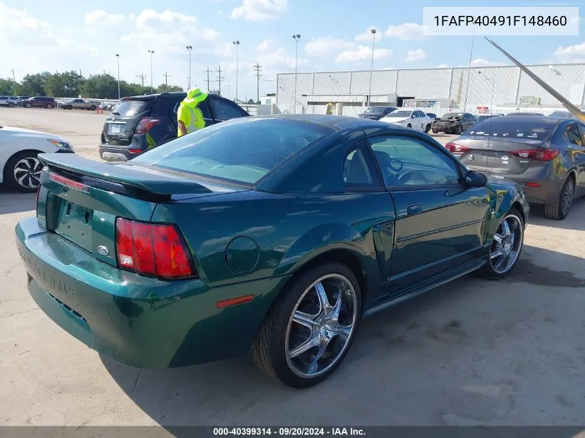 2001 Ford Mustang VIN: 1FAFP40491F148460 Lot: 40399314