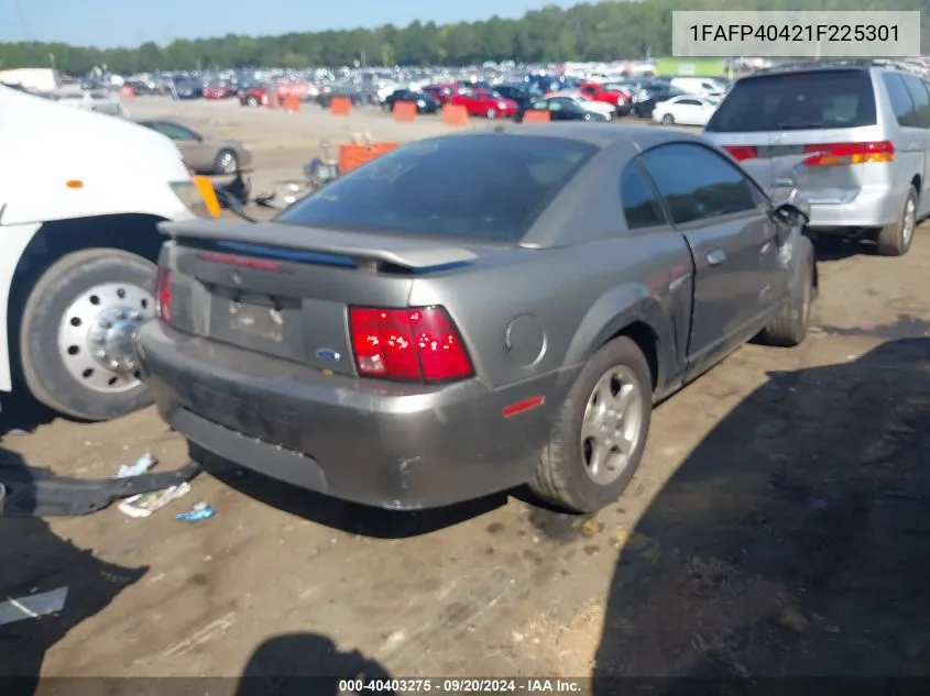 2001 Ford Mustang VIN: 1FAFP40421F225301 Lot: 40403275