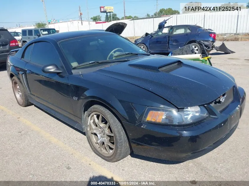 2001 Ford Mustang Gt VIN: 1FAFP42X41F252541 Lot: 40470333