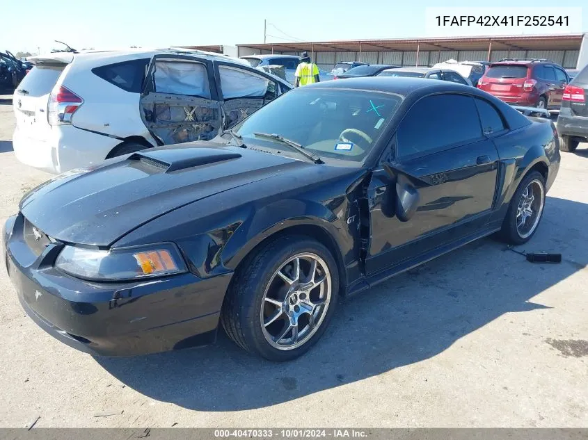 2001 Ford Mustang Gt VIN: 1FAFP42X41F252541 Lot: 40470333