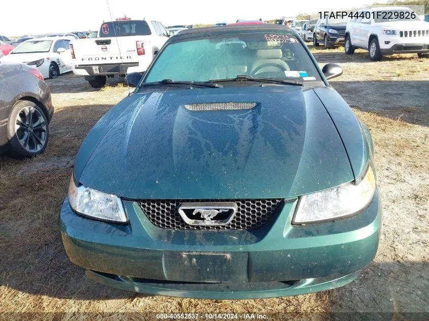 2001 Ford Mustang VIN: 1FAFP44401F229826 Lot: 40552537