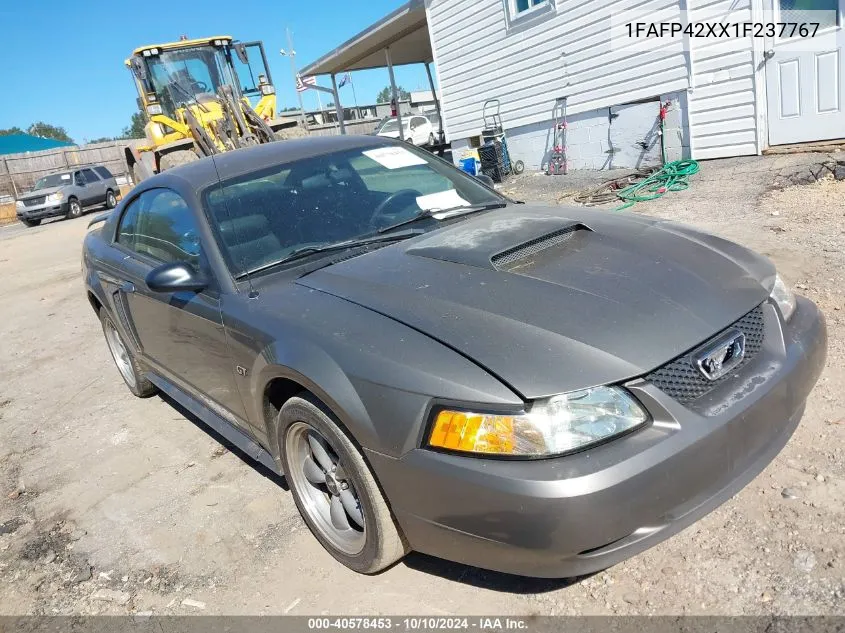 2001 Ford Mustang Gt VIN: 1FAFP42XX1F237767 Lot: 40578453