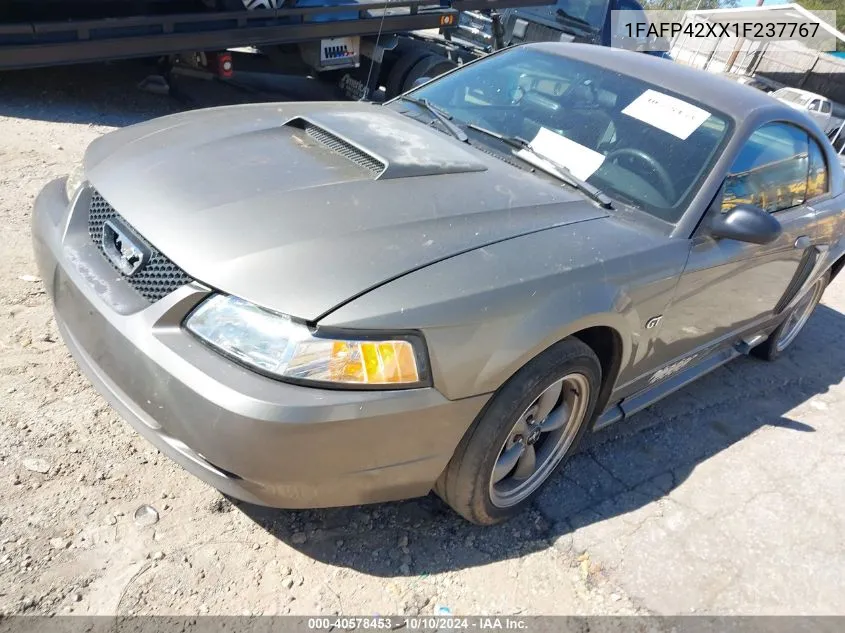 2001 Ford Mustang Gt VIN: 1FAFP42XX1F237767 Lot: 40578453