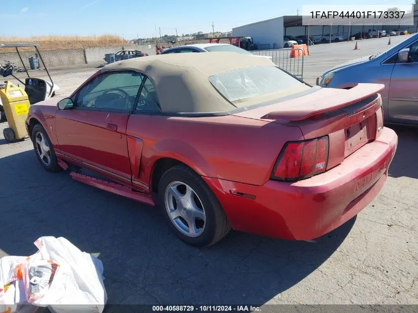 1FAFP44401F173337 2001 Ford Mustang