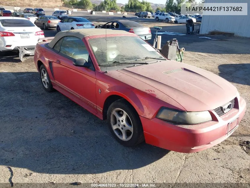 2001 Ford Mustang VIN: 1FAFP44421F137682 Lot: 40657023