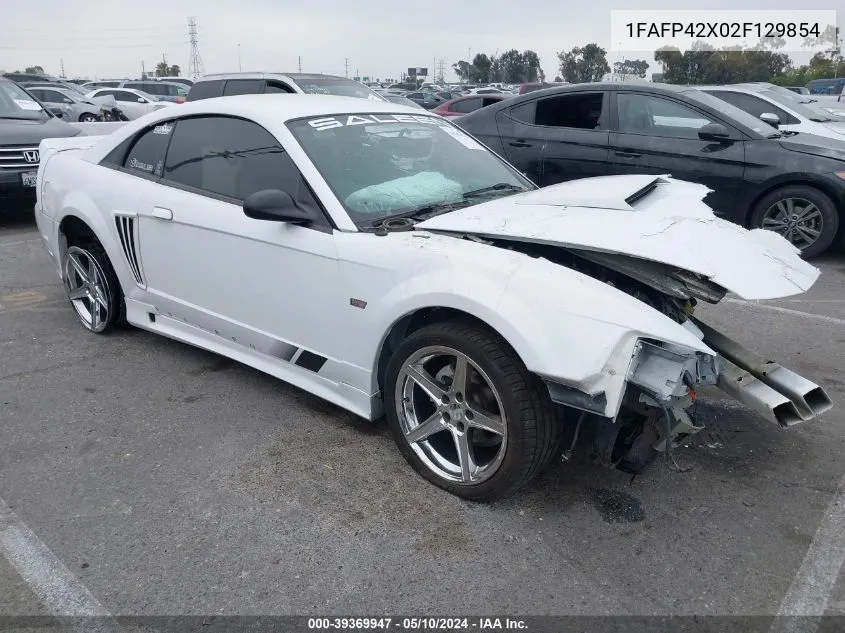 2002 Ford Mustang Gt VIN: 1FAFP42X02F129854 Lot: 39369947