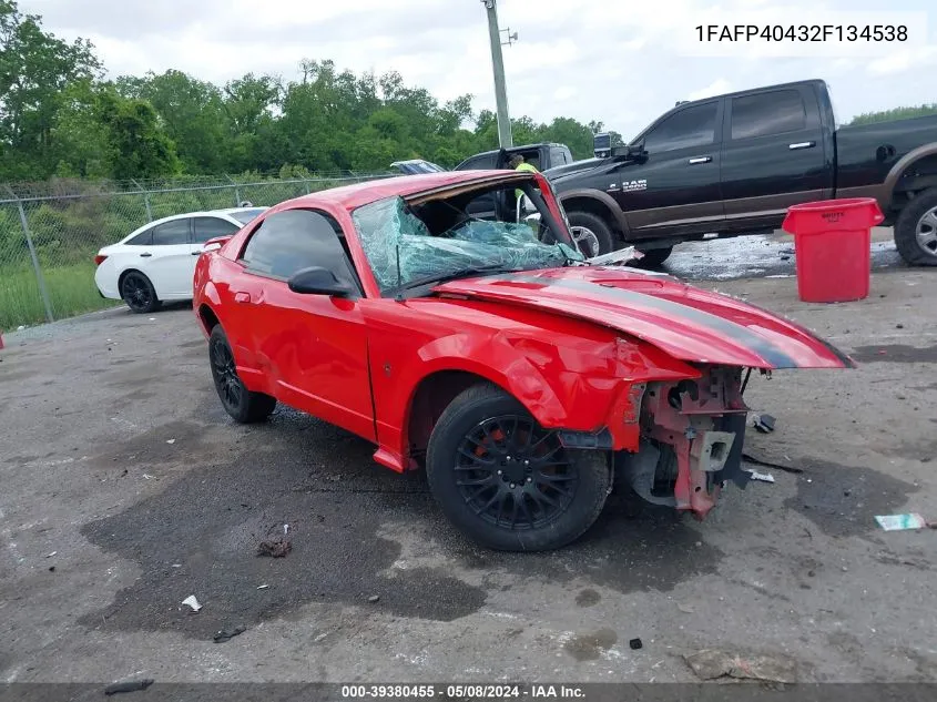 1FAFP40432F134538 2002 Ford Mustang