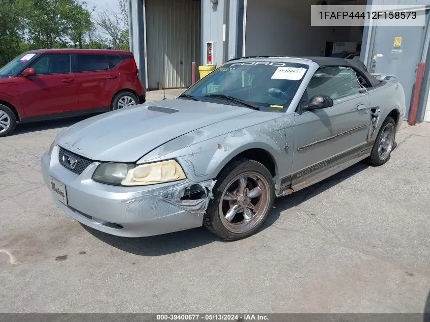 2002 Ford Mustang VIN: 1FAFP44412F158573 Lot: 39400677