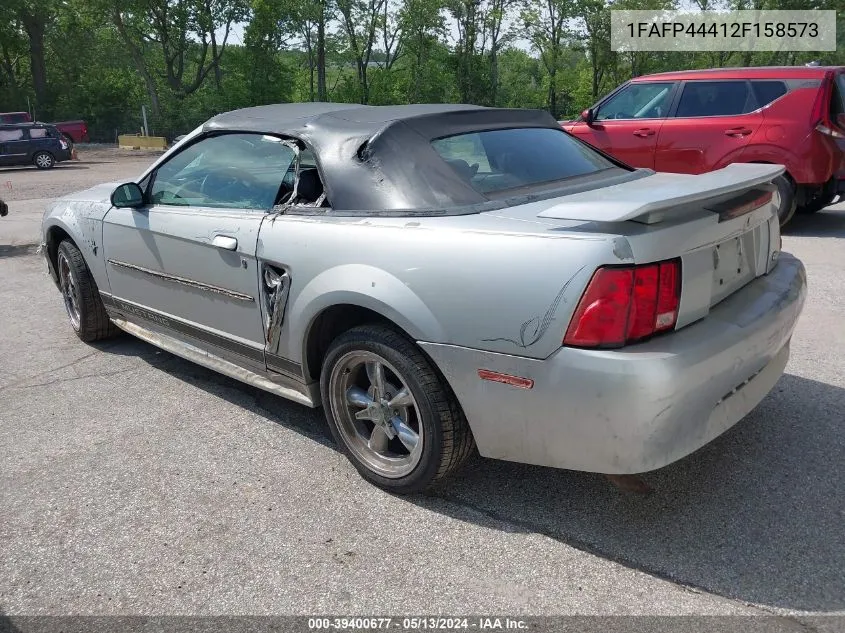 2002 Ford Mustang VIN: 1FAFP44412F158573 Lot: 39400677