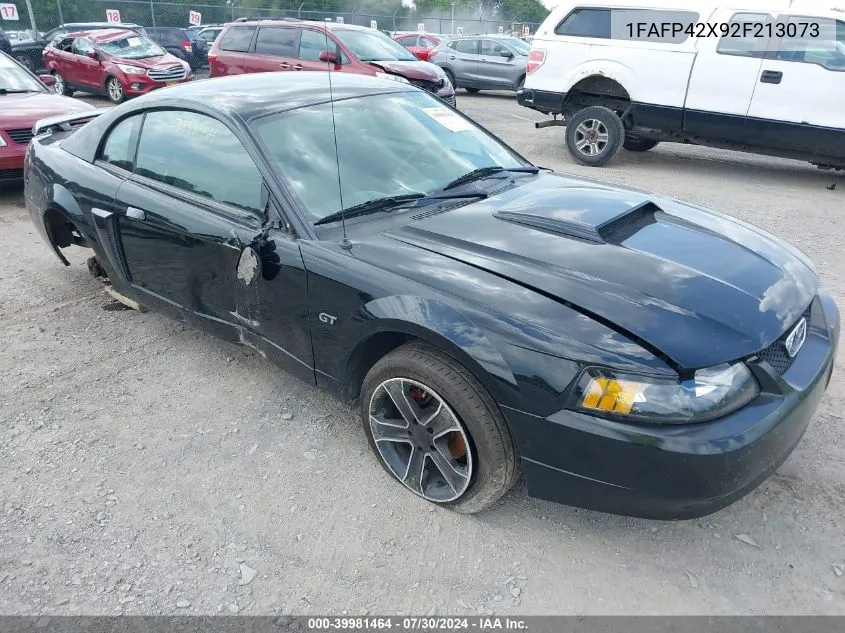 2002 Ford Mustang Gt VIN: 1FAFP42X92F213073 Lot: 39981464