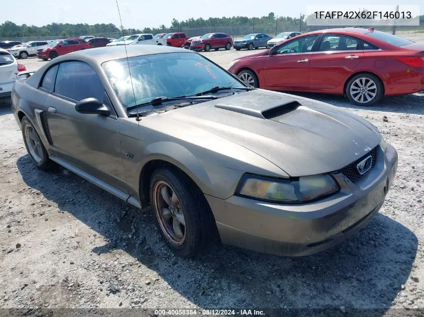 2002 Ford Mustang Gt VIN: 1FAFP42X62F146013 Lot: 40058384