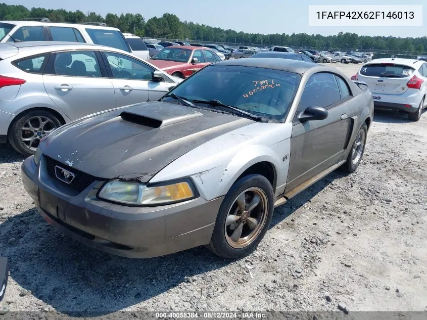 2002 Ford Mustang Gt VIN: 1FAFP42X62F146013 Lot: 40058384