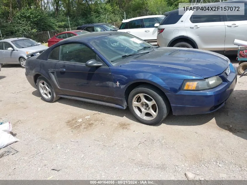 2002 Ford Mustang VIN: 1FAFP404X2F157072 Lot: 40164055