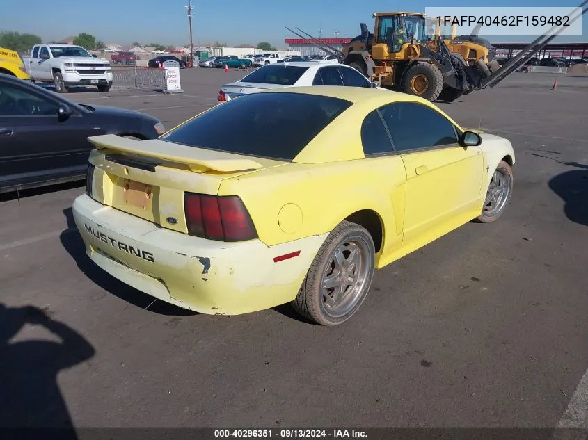 2002 Ford Mustang VIN: 1FAFP40462F159482 Lot: 40296351