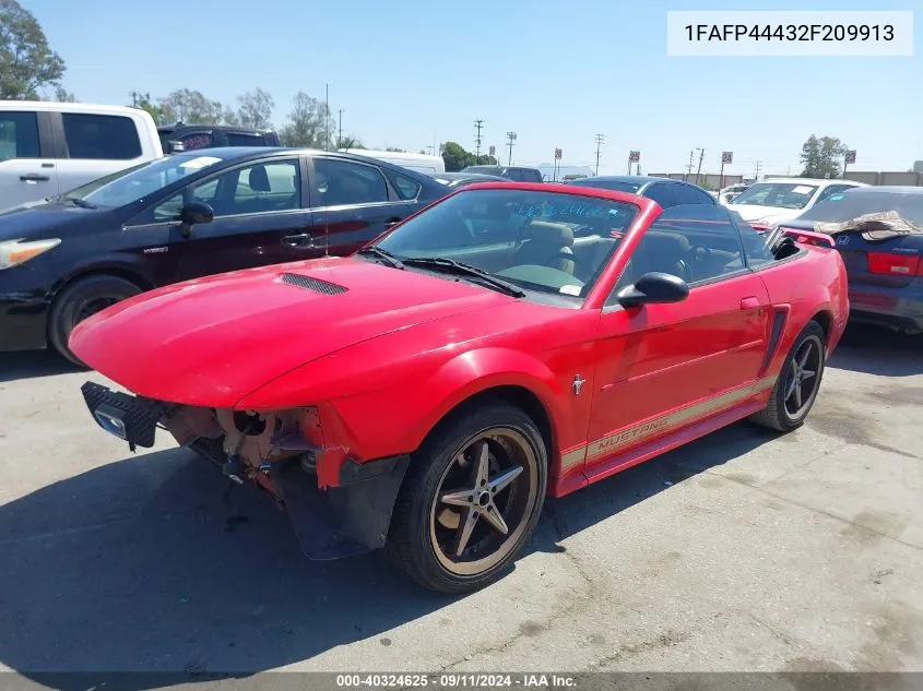 2002 Ford Mustang VIN: 1FAFP44432F209913 Lot: 40324625