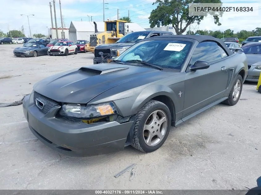 2002 Ford Mustang VIN: 1FAFP44402F168334 Lot: 40327176