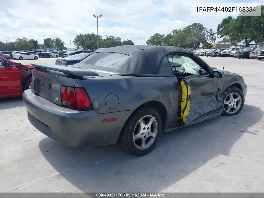 1FAFP44402F168334 2002 Ford Mustang