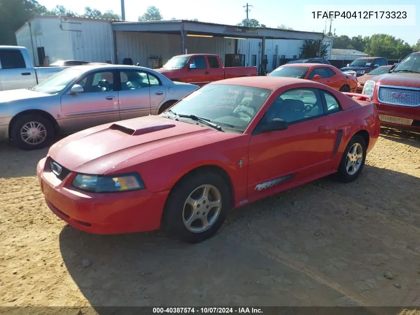 2002 Ford Mustang VIN: 1FAFP40412F173323 Lot: 40387574