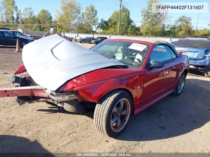 2002 Ford Mustang VIN: 1FAFP44402F131607 Lot: 40555850