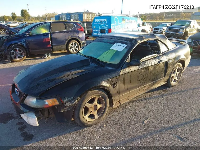 2002 Ford Mustang Gt VIN: 1FAFP45XX2F176210 Lot: 40609843