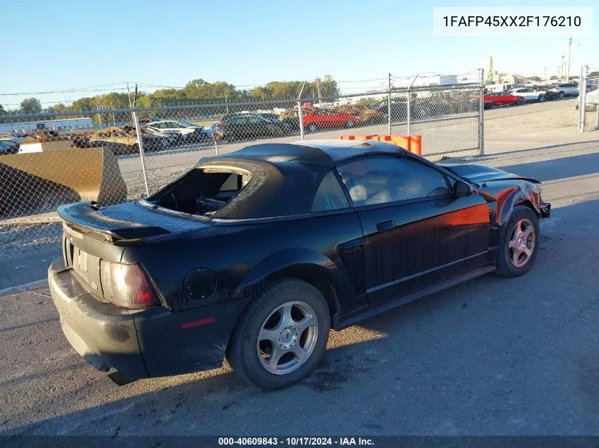 2002 Ford Mustang Gt VIN: 1FAFP45XX2F176210 Lot: 40609843