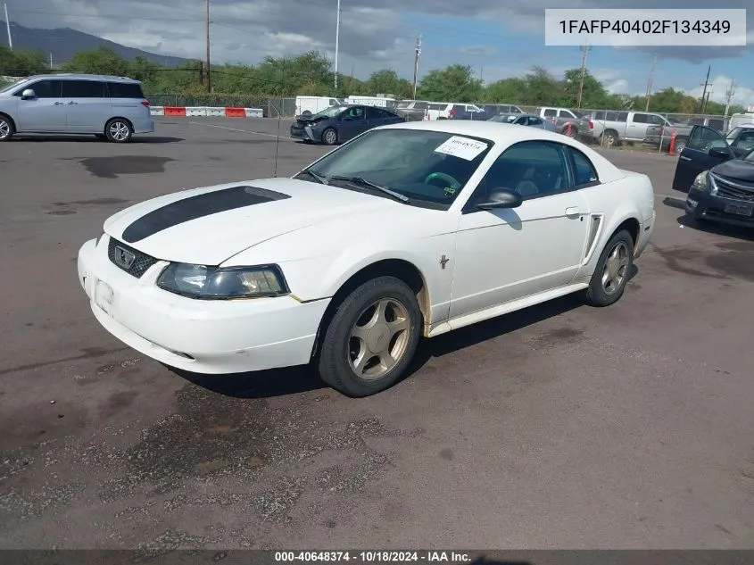 2002 Ford Mustang VIN: 1FAFP40402F134349 Lot: 40648374