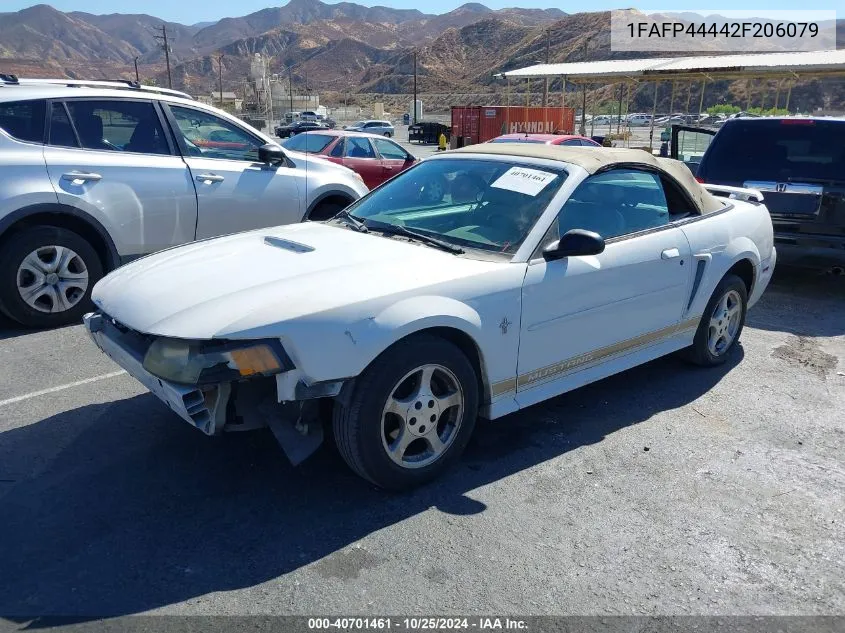 2002 Ford Mustang VIN: 1FAFP44442F206079 Lot: 40701461