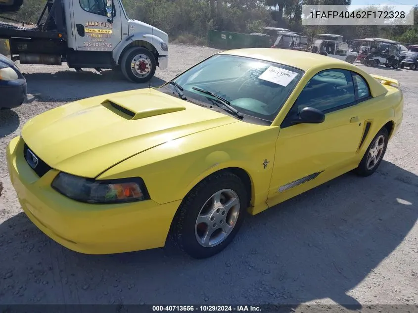 2002 Ford Mustang VIN: 1FAFP40462F172328 Lot: 40713656