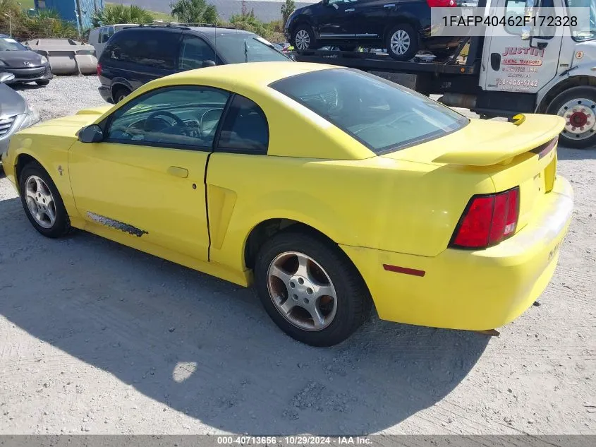 2002 Ford Mustang VIN: 1FAFP40462F172328 Lot: 40713656