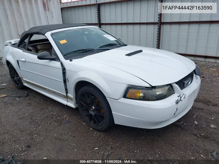 2002 Ford Mustang VIN: 1FAFP44442F163590 Lot: 40774926