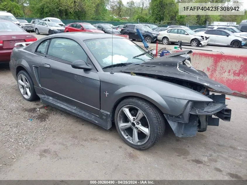 1FAFP40423F308942 2003 Ford Mustang