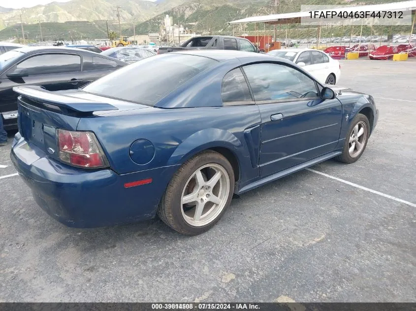 1FAFP40463F447312 2003 Ford Mustang