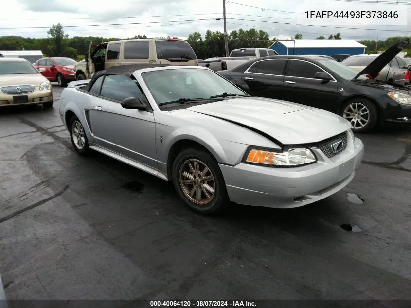 2003 Ford Mustang VIN: 1FAFP44493F373846 Lot: 40064120