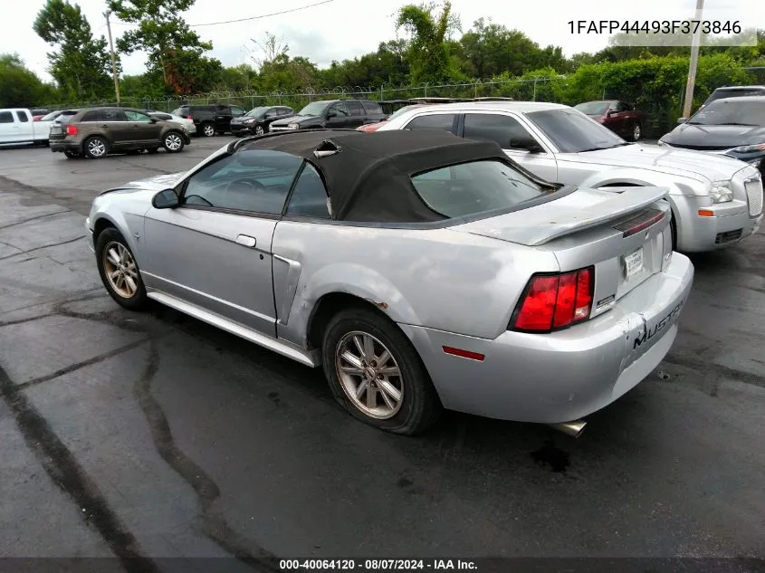 2003 Ford Mustang VIN: 1FAFP44493F373846 Lot: 40064120