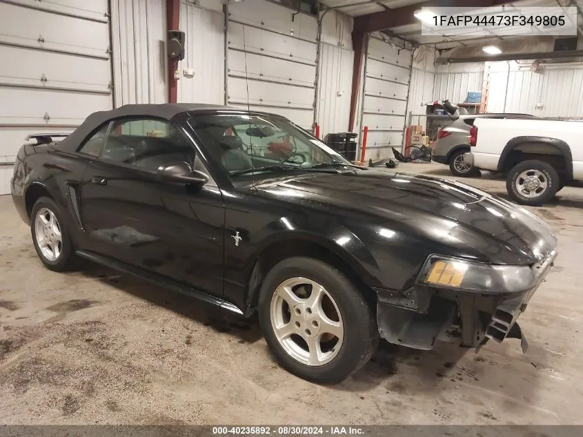 2003 Ford Mustang VIN: 1FAFP44473F349805 Lot: 40235892