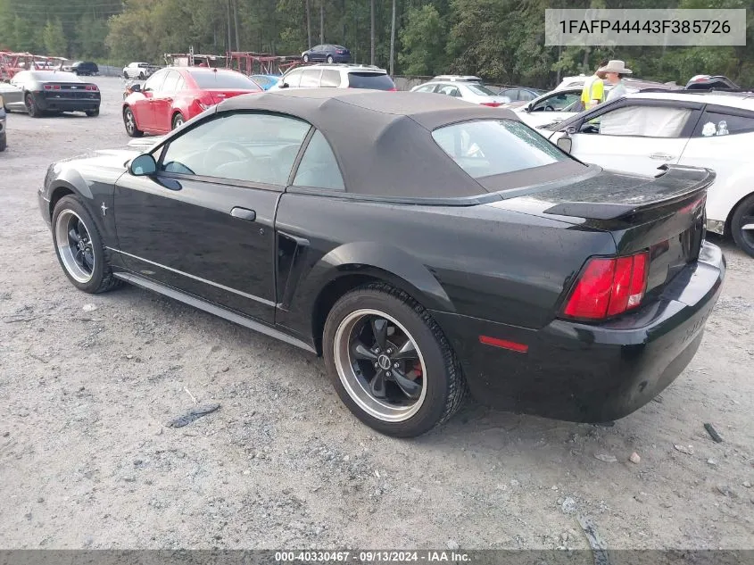 1FAFP44443F385726 2003 Ford Mustang Deluxe