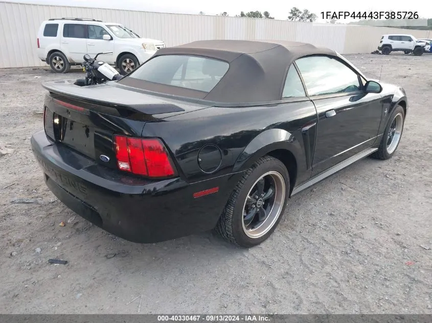 1FAFP44443F385726 2003 Ford Mustang Deluxe